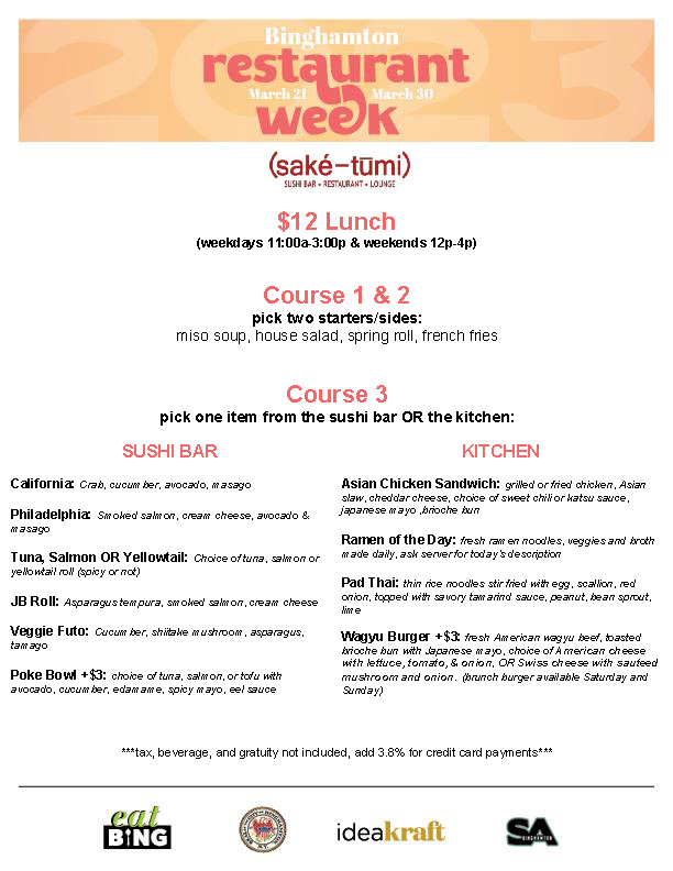 RW-Lunch-Spring-23 Restaurant Week Menus